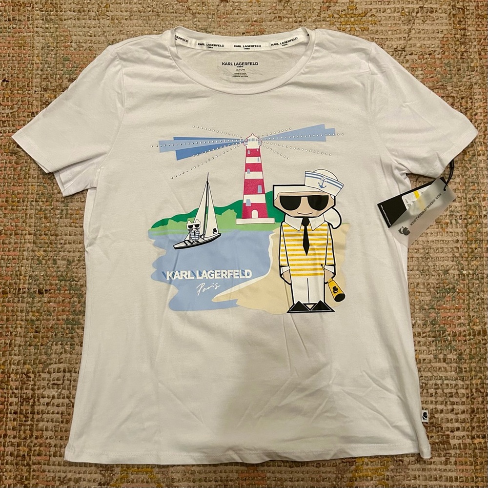Karl Lagerfeld lighthouse t-shirt